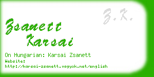 zsanett karsai business card